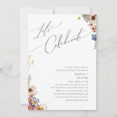 Kleurrijke wilde bloem | Meadow Let's Celebrate Kaart (Voorkant)