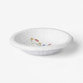 Kleurrijke wilde bloem papieren kommen (Gebogen)