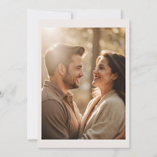 Kleurrijke wilde bloem save the date in Boheemse s Kaart (Achterkant)