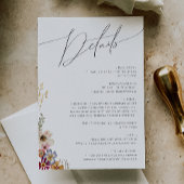 Kleurrijke wilde bloem | Tuinggegevens Informatiekaartje