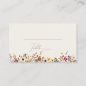 Kleurrijke wilde bloem | Vaste weddenschap tussen Plaatskaartje (Voorkant)