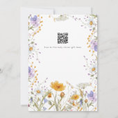 Kleurrijke wilde bloem voorjaar bloemig Baby showe Kaart (Achterkant)