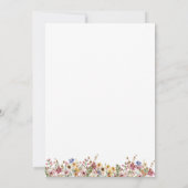 Kleurrijke wilde bloem | Vrijgezellenfeest van bee Kaart (Achterkant)