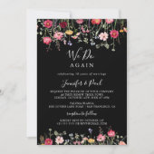 Kleurrijke wilde bloem we doen opnieuw hernieuwing kaart (Voorkant)