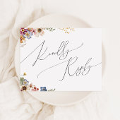 Kleurrijke wilde bloem | Weddenschap RSVP Briefkaart
