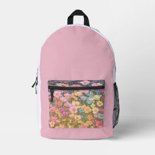 Kleurrijke Wilde Bloemen 1 Bedrukte Rugzak