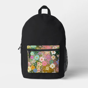 Kleurrijke Wilde Bloemen 1 Bedrukte Rugzak