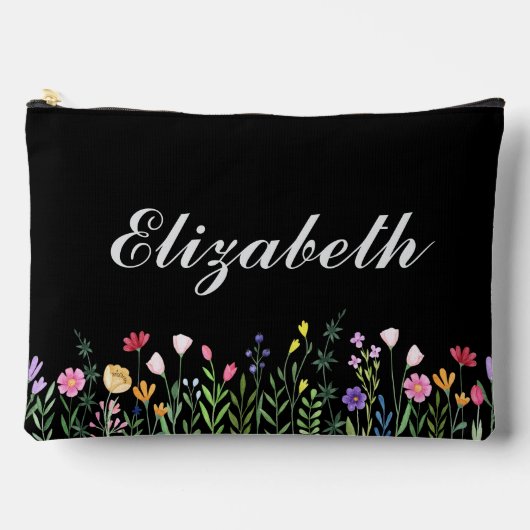 Kleurrijke Wilde Bloemen Aangepaste Naam Etui (Voorkant)