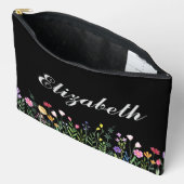 Kleurrijke Wilde Bloemen Aangepaste Naam Etui (Open)