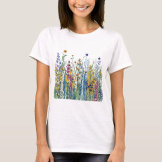 Kleurrijke Wilde Bloemen, Botanicals, Bloem Actief T-shirt