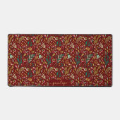 Kleurrijke wilde bloemen | Botanische bladeren pat Bureaumat (Voorkant)