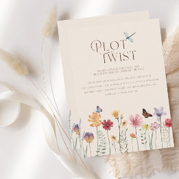 Kleurrijke Wilde Bloemen Botanische Perceel Draaie Save The Date