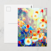 Kleurrijke wilde bloemen briefkaart (Voorkant / Achterkant)