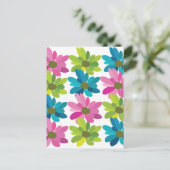 Kleurrijke Wilde Bloemen Briefkaart (Staand voorkant)