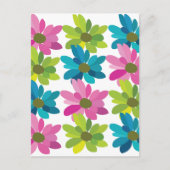 Kleurrijke Wilde Bloemen Briefkaart (Voorkant)