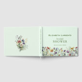 Kleurrijke Wilde Bloemen Bruidsdouche Gastenboek (Volledig)