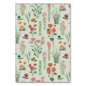 Kleurrijke Wilde Bloemen Bruidsdouche Kaart (Achterkant)