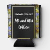 Kleurrijke Wilde Bloemen Bruiloft Blikjeskoeler (Achterkant)