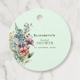 Kleurrijke Wilde Bloemen Bruiloft Bridal Shower Bedankjes Labels
