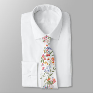Kleurrijke Wilde Bloemen Bruiloft Cadeau voor Brui Stropdas