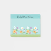 Kleurrijke Wilde Bloemen Gepersonaliseerd Post-it® Notes (Voorkant)