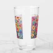 Kleurrijke wilde bloemen glas (Rechts)