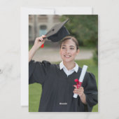 Kleurrijke wilde bloemen Graduation Party Foto Feestdagenkaart (Achterkant)