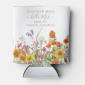 Kleurrijke Wilde Bloemen Landelijke Bloemen Vaarwe Blikjeskoeler (Voorkant)