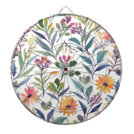 Kleurrijke Wilde Bloemen | Mooie Bloemenschilderin Dartbord