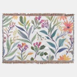 Kleurrijke Wilde Bloemen | Mooie Bloemenschilderin Deken