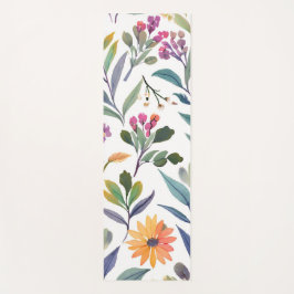 Kleurrijke Wilde Bloemen | Mooie Bloemenschilderin Yogamat