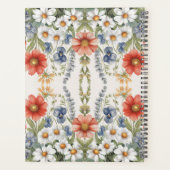 Kleurrijke Wilde Bloemen Planner (Achterkant)