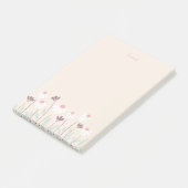 Kleurrijke wilde bloemen post-it® notes (Schuin)