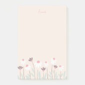 Kleurrijke wilde bloemen post-it® notes (Voorkant)