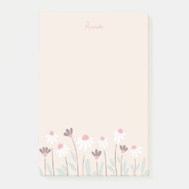 Kleurrijke wilde bloemen post-it® notes