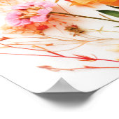 Kleurrijke Wilde Bloemen Poster Bord (Hoek)