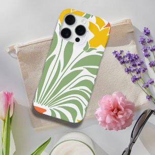 Kleurrijke wilde bloemen schilderen groen geel voo iPhone 16 pro hoesje