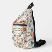 Kleurrijke wilde bloemen sling bag (Rechterhoek)