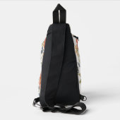 Kleurrijke wilde bloemen sling bag (Achterkant)