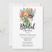 Kleurrijke wilde bloemen Vrijgezellenfeest Kaart (Voorkant)