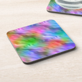 Kleurrijke wilde bloemen Wavy Texture Bier Onderzetter