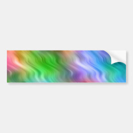 Kleurrijke wilde bloemen Wavy Texture Bumpersticker