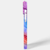 Kleurrijke wilde bloemen Wavy Texture Case-Mate iPhone Case (Achterkant / Links)