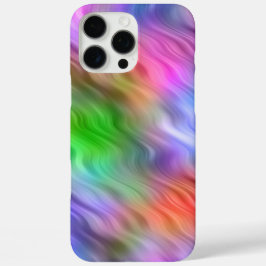 Kleurrijke wilde bloemen Wavy Texture iPhone 16 Pro Max Hoesje