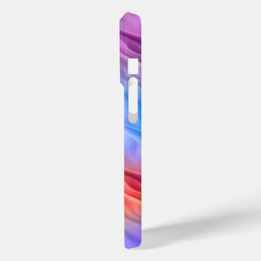 Kleurrijke wilde bloemen Wavy Texture Case-Mate iPhone Case (Achterkant / Links)