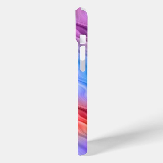 Kleurrijke wilde bloemen Wavy Texture Case-Mate iPhone Case (Achterkant / Links)