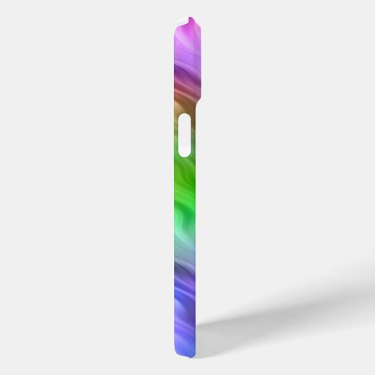 Kleurrijke wilde bloemen Wavy Texture Case-Mate iPhone Case (Achterkant / Rechts)