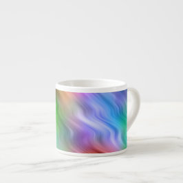 Kleurrijke wilde bloemen Wavy Texture Espresso Kop