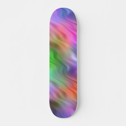 Kleurrijke wilde bloemen Wavy Texture Skateboard (Voorkant)