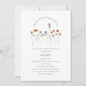 Kleurrijke Wilde Bloemen Wilde en Ondervolle Verja Kaart (Voorkant)